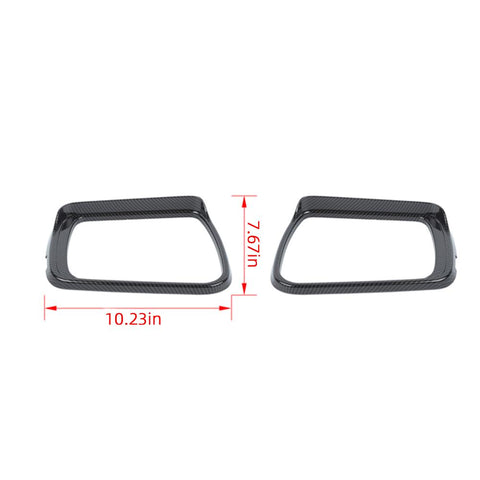 Rearview Mirror Rain Eyebrow Guard Cover Frame Trim For Dodge Ram 2018+ Accessories | CheroCar