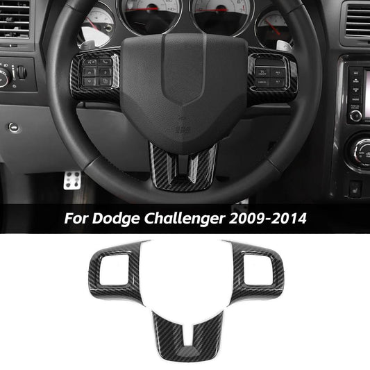 Steering Wheel Decor Cover Trim For Dodge Challenger & Charger & Durango & Dart 2009-2014 & Journey 2013+｜CheroCar