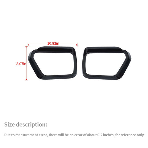 For 2021+ Ford F150 Door Side Rearview Mirror Rain Eyebrow Trim Cover Frame