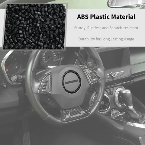 For 2017+ Chevrolet Camaro Steering Wheel Central Ring Trim Decor Cover