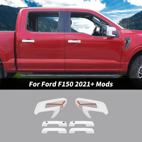 For 2021+ Ford F150 Rearview Mirror Shell Door Handle Cover Trim