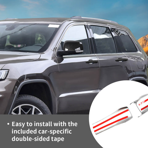 For 2011-2020 Dodge Durango Car Door Handle Rearview Mirror Shell Trim Cover Kit