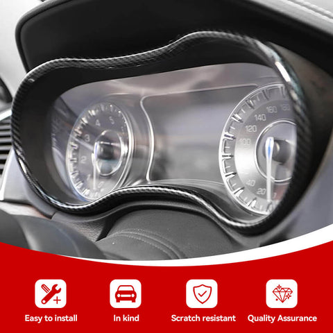 For 2015+ Chrysle 300/300C Center Console Dashboard Instrument Panel Meter Panel Trim Ring Cover