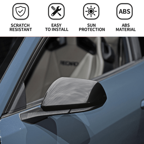For 2015+ Ford Mustang Rear Side View Mirror Cover Shell Trim