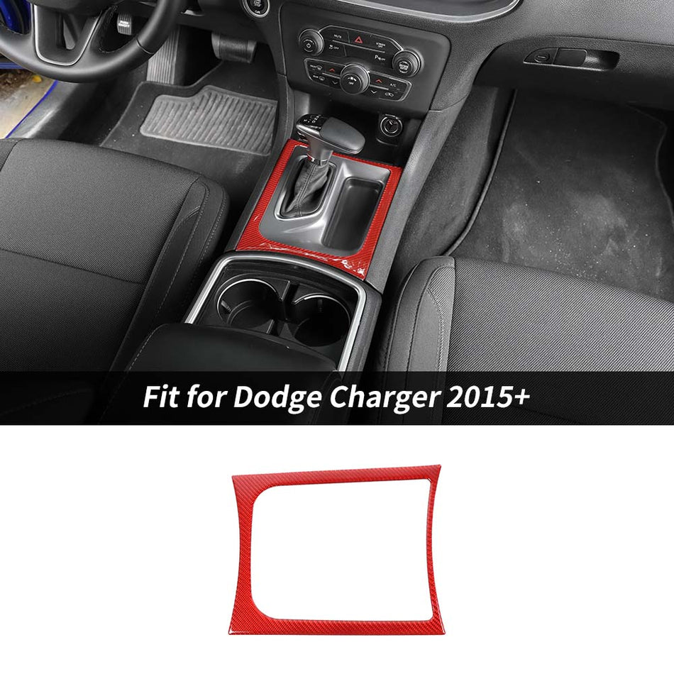 For 2015+ Dodge Charger Interior Gear Panel Decor Cover Trim Sticker