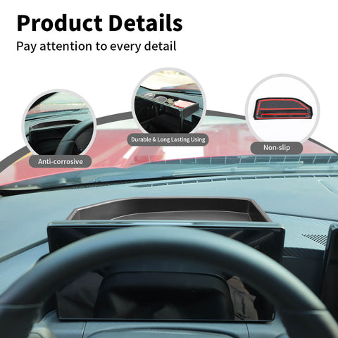 For 2024+ Ford Mustang Inner Center Console Dashboard Storage Box Organizer Tray