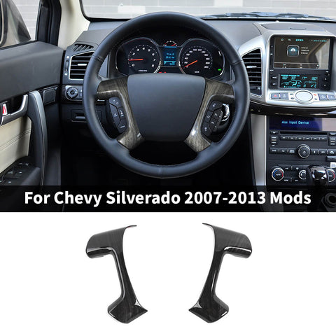 For 2007-2013 Chevy Silverado/Suburban/Avalanche/Tahoe & GMC SIERRA/Yukon Steering Wheel Trim Cover Molded