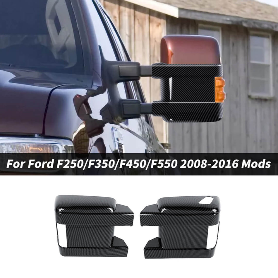 For 2008-2016 Ford F250/F350/F450/F550 Side Rearview Mirror Shell Trim Cover