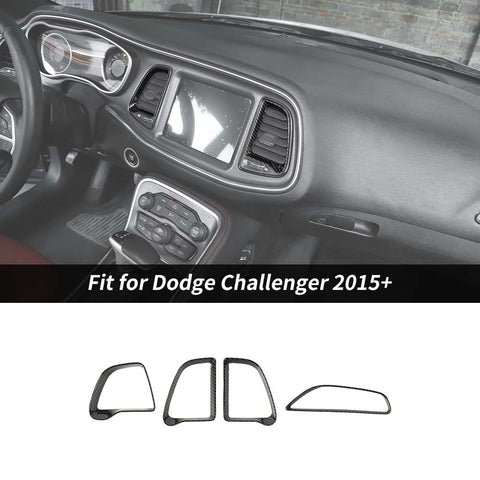 Center Console Air Condition Vent Ring Trim For Dodge Challenger 2015+ Accessories | CheroCar