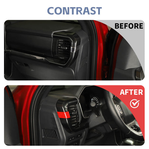 For 2021+ Ford F150 Central Console Side AC Air Vent Trim Cover