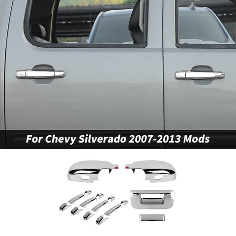 For 2007-2013 Chevy Silverado/GMC-SIERRA Reverse Mirror/Car Door/Tailgate Handle Shell Trim Cover