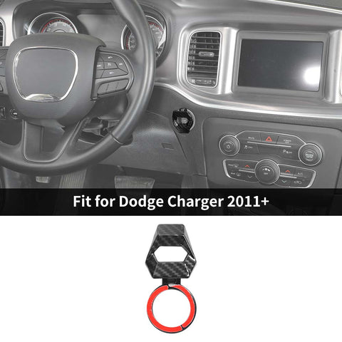 Car Engine Start Stop Button Cover Ring Ignition Push Switch Trim For Dodge Charger 2011+ Accessories | CheroCar