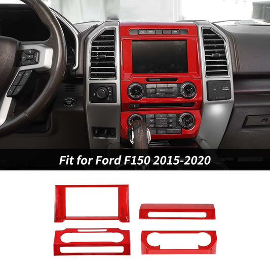 For 2015-2020 Ford F150 Navigation GPS/Air Condition/Volume/Emergency Light Panel Trim