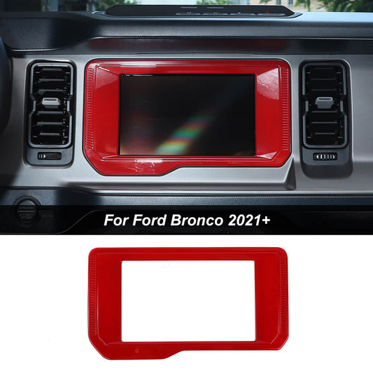 Center GPS Navigation Panel Frame Cover Trim For Ford Bronco 2021+ Accessories｜CheroCar