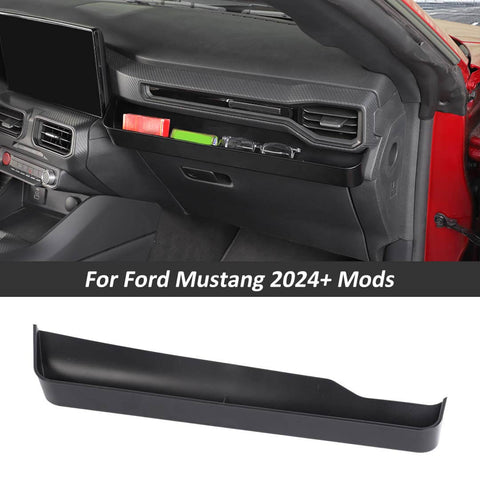 For 2024+ Ford Mustang Co-pilot Center Console Handle Expanded Storage Tray Box