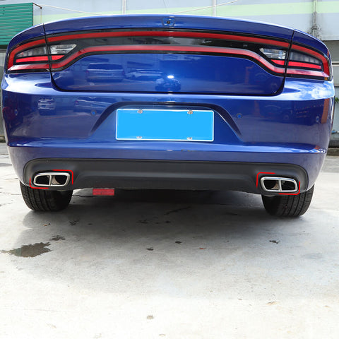 For 2015+ Dodge Charger Rear Tail Throat Decor Cover Trim Frame