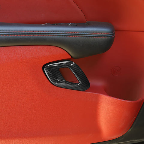 For 2015+ Dodge Challenger 13x Interior Center Console Trim Cover Kit Carbon Fiber