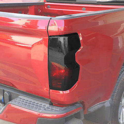 For 2023+ Chevy Colorado Smoked Black Rear Taillight Light Lamp Cover Trim