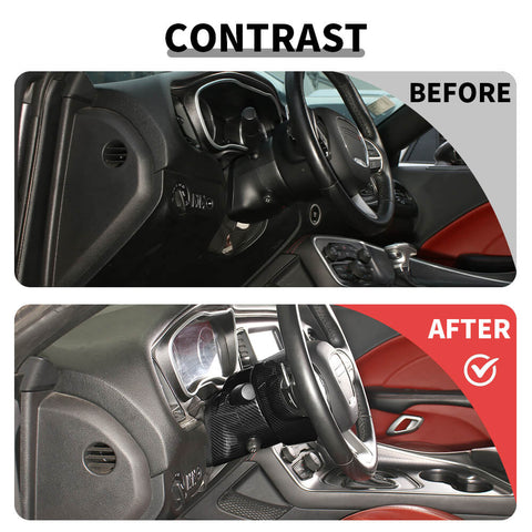 For 2015+ Dodge Challenger/Chrysle 300C/2011+ Charger/2014+ Durango Electric Adjust Steering Wheel Base Cover Trim