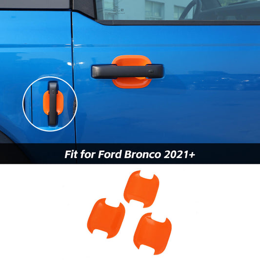 Exterior Door Handle Bowl Cover Decoration Trim For Ford Bronco 2021+ 2-Door Accessories | CheroCar