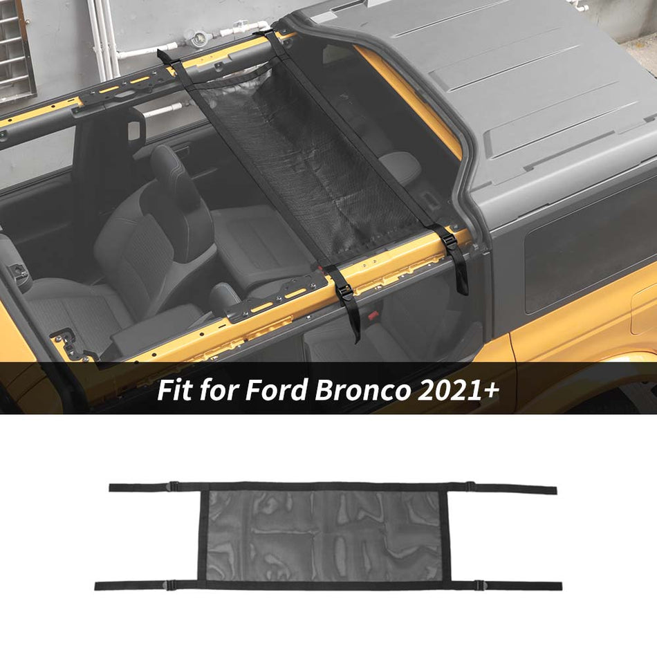 For 2021+ Ford Bronco A-Style Roof Hammock Mesh Sunshade Heat insulation Net