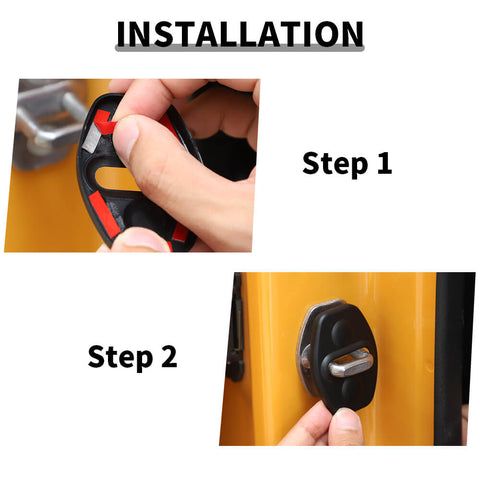 For 2021+ Ford Bronco 6 x Door Lock Protect Cover Buckle Trim Decor 4Door