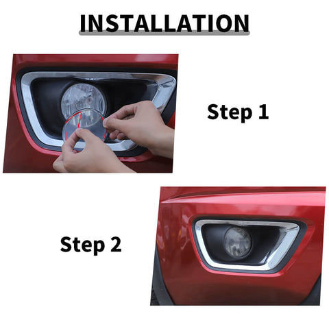 For 2014-2020 Chevy Colorado/2014-2022 GMC/CANYON Smoked Black Front Fog Lamp Light Trim Cover