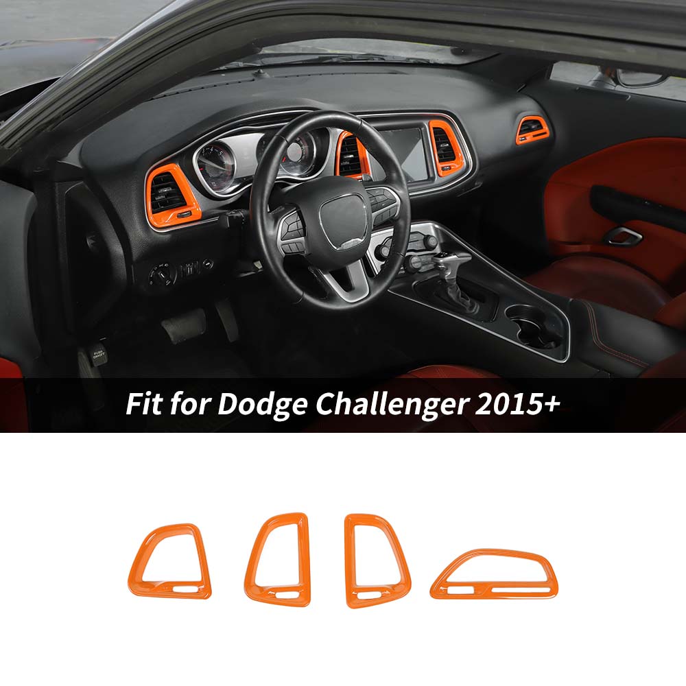 For 2015+ Dodge Challenger Center Console Air Condition Outlet Vent Trim