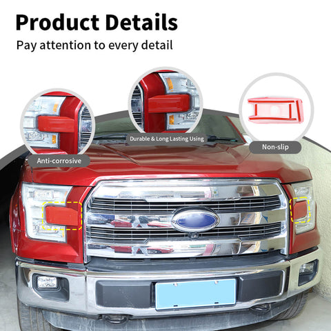 For 2015-2020 Ford F150 Front Face Bumper Headlight Grille Cover Trim