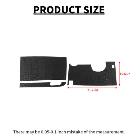 For 2015+ Dodge Challenger Central Control Anti-kick Panel Trim Cover Decor Sticker