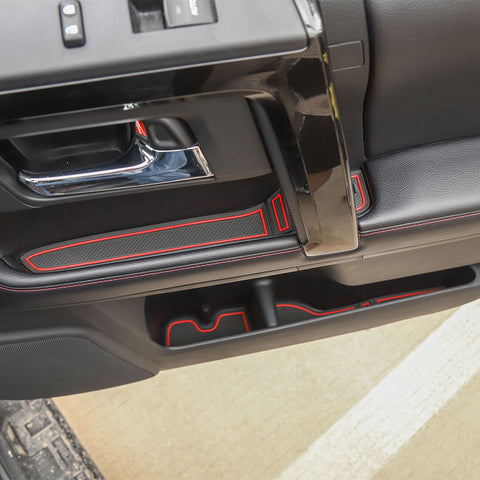 For 2010-2023 4Runner Interior Door Mat Gate Slot Pad Cup Mat Hold Cover