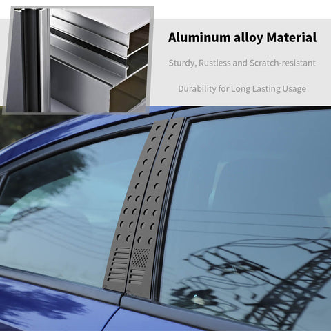 For 2011+ Dodge Charger Car Window Center Pillar Panel Cover Trim