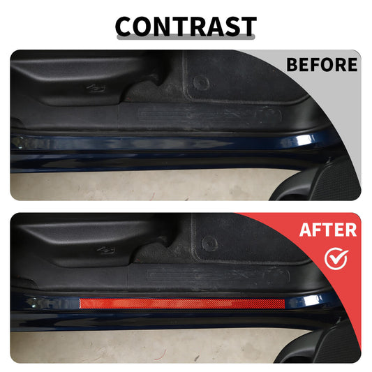 For 2018+ Dodge RAM Outer Door Sill Plate Strip Trim Cover