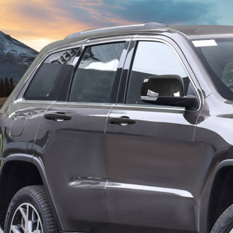 For 2011-2020 Dodge Durango Car Door Handle Rearview Mirror Shell Trim Cover Kit