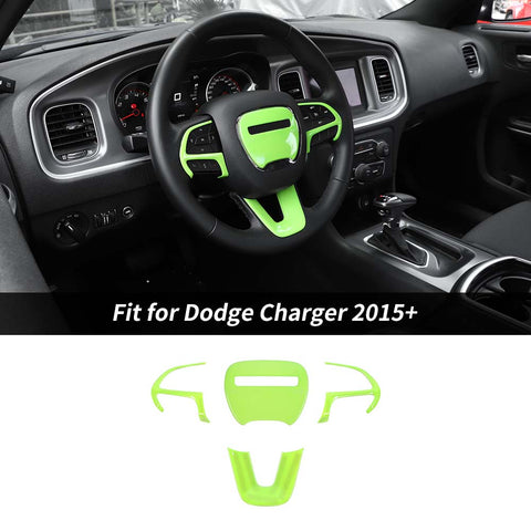 Steering Wheel Decor Cover Trim for Dodge Challenger & Charger 2015+｜CheroCar