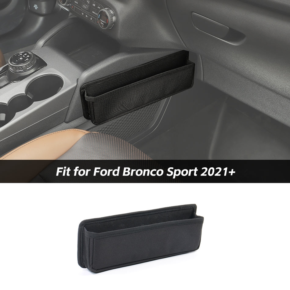 For 2021+ Ford Bronco Sport Gear Shift Side Storage Bag Organizer Holder