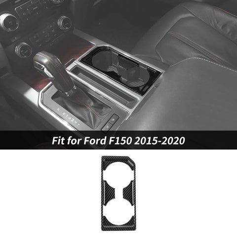 Front Water Cup Holder Cover Trim Decor ABS For Ford F150 2015-2020 Accessories | CheroCar