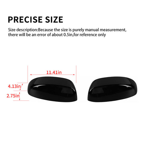 For 2007-2013 Chevy Suburban /Avalanche /Silverado /GMC-YUKON/SIREEA/Tahoe Rarview Mirror Shell Cover Trim Half-Cover
