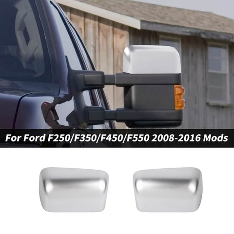 For 2008-2016 Ford F250/F350/F450/F550 Exterior Side Rear View Mirror Cover Trim Shell