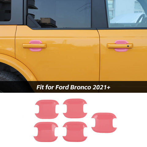 Exterior Door Handle Bowl Panel Cover Trim Bezel For Ford Ford Bronco 2021+ 4-Door Accessories | CheroCar