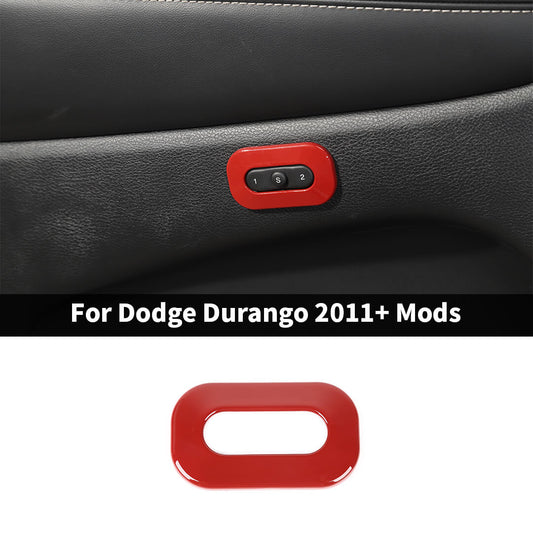 For 2011+ Dodge Durango Inner Memory Seat Button Bezel Trim Cover Accessories