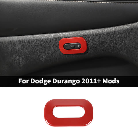 For 2011+ Dodge Durango Inner Memory Seat Button Bezel Trim Cover Accessories