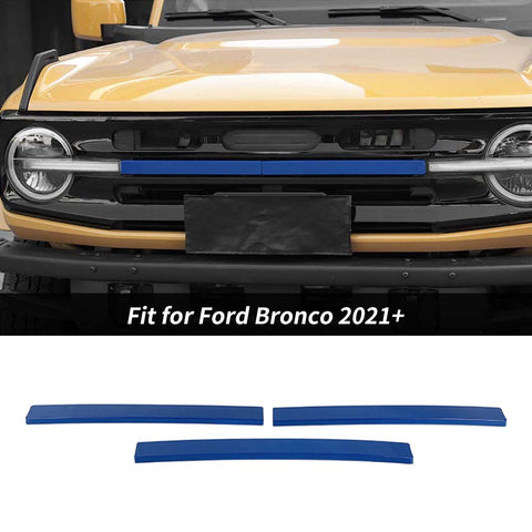 For 2021+ Ford Bronco Exterior Grille Insert Cover Trim Strips