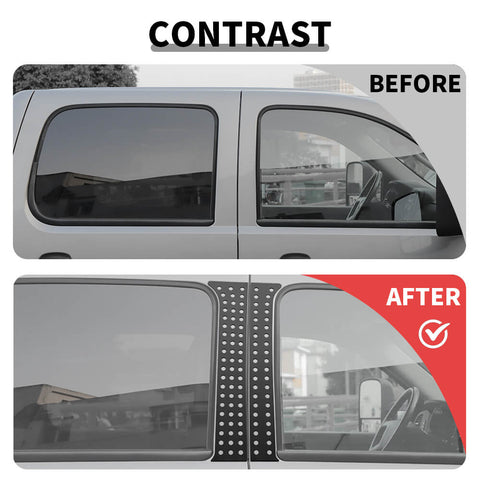 For 2007-2013 Chevy Avalanche/Silverado/GMC-SIERRA Window Center Pillar Posts Panel Trim Cover