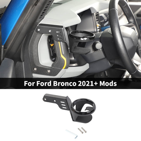 For 2021+ Ford Bronco A-Pillar Handle Water Cup Mount Bracket Holder Stand
