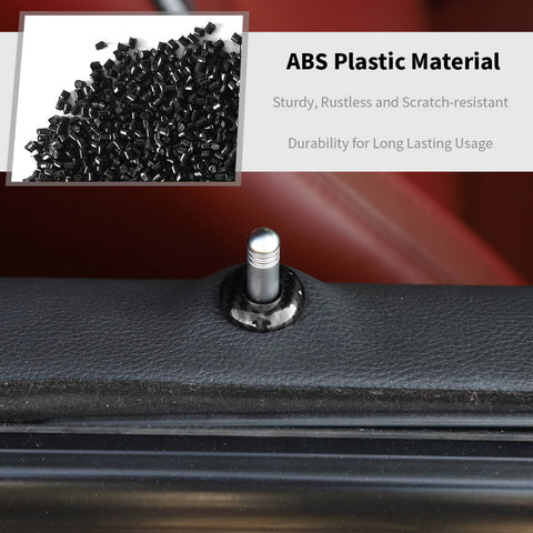 For 2014+ Dodge Challenger Door Lock Pin Decor Cover Trim Ring