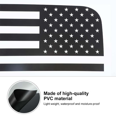 Rear Window Decor Sticker Trim Decal Decor For Ford Mustang 2008-2014 US Flag Accessories | CheroCar