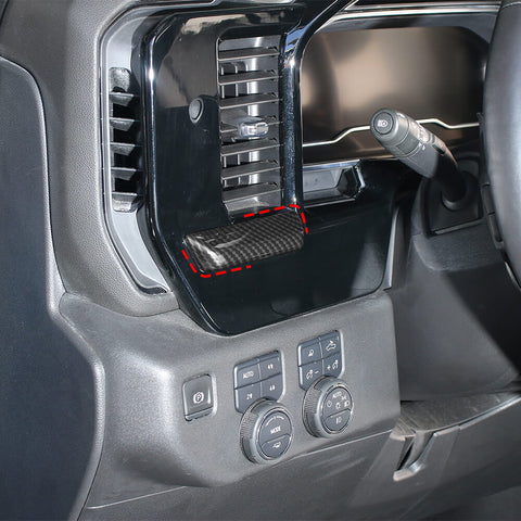 For 2022+ Chevy Silverado Interior Center Console Dash Panel Trim Overlay