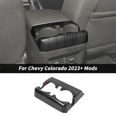 For 2023+ Chevy Colorado/GMC-CANYON Center Rear Water Cup Holder Trim Frame Cover