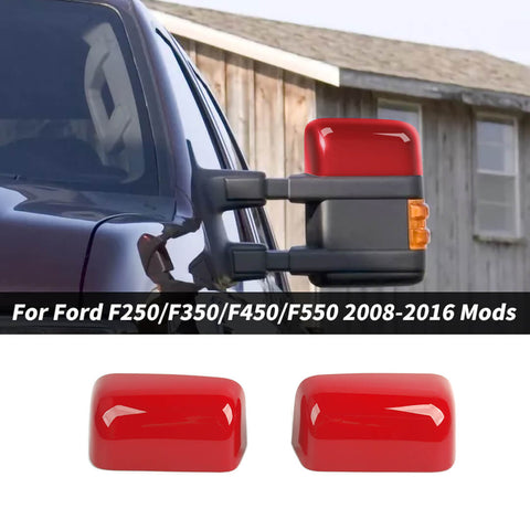 For 2008-2016 Ford F250/F350/F450/F550 Exterior Side Rear View Mirror Cover Trim Shell